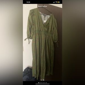 Eloquii elements puff sleeve dress 14/16 nwt